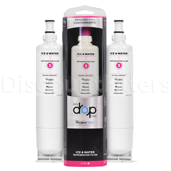 Whirlpool EDR5RXD1 Refrigerator Water Filter (Filter 5), 3-Pack