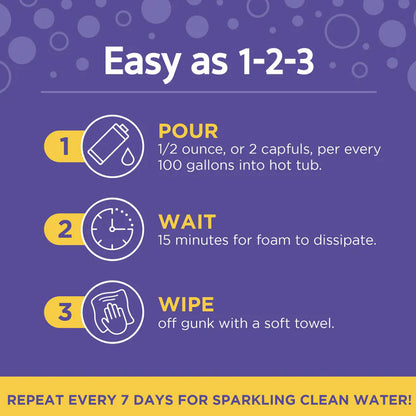 3-IN-1 Hot Tub/Spa Cleaner, Conditioner & Clarifier