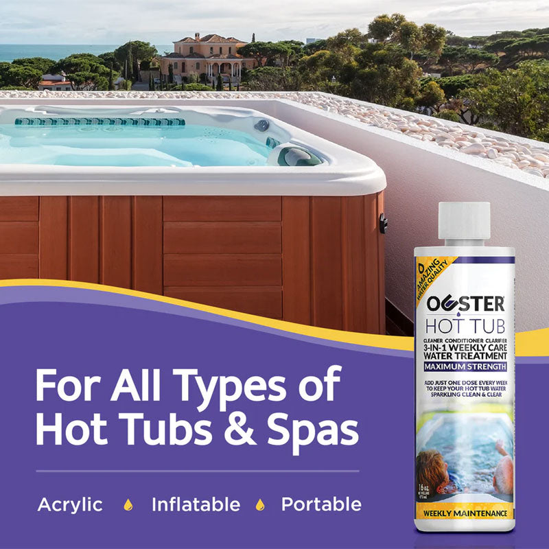 3-IN-1 Hot Tub/Spa Cleaner, Conditioner & Clarifier